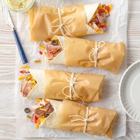 26 Sandwich Wraps Perfect for Packing Club Roll Ups, Pinwheel Roll Ups, Big Sandwiches, No Cook Recipes, Healthy Road Trip Snacks, Cold Sandwich Recipes, Pizza Wrap, Walnut Chicken Salad, Walnut Chicken