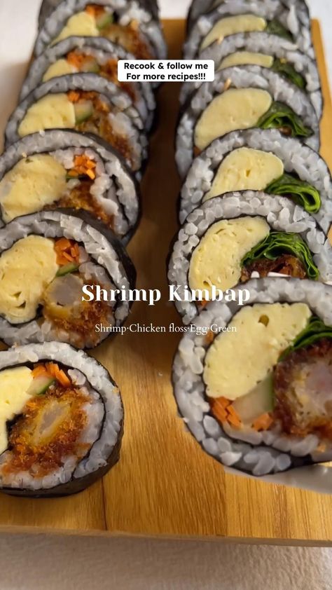 Sushi Recipes Homemade, Bento Recipes, Tasty Recipes Videos, Healthy Food Dishes, Healthy Homemade Recipes, Sushi Recipes, Yummy Comfort Food, Delicious Snacks Recipes, Food Recepie