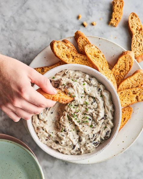 Creamy Mushroom Dip | Kitchn Mushroom Dip, Mushroom Dishes, Mushrooms Recipes, Pastry Cook, Delicious Dips, Dips And Appetizers, Sauces And Dips, Creamy Mushroom, Dips And Spreads