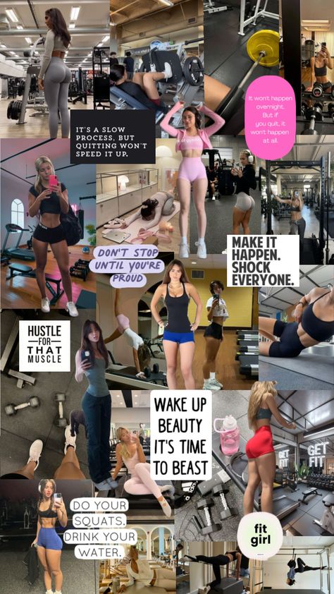 #gym #gymgirl #gymmotivation #gymgirly #gyminspo #gymaesthetic 🏋🏽‍♀️🏋🏽‍♀️🏋🏽‍♀️🏋🏽‍♀️ Gym Baddie Aesthetic, Gym Collage, Gym Vision Board, Winter Arch, Gym Baddie, Gym Girlies, Gym Wallpaper, Winter Arc, Gym Aesthetic