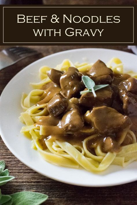 Beef and noodles with gravy #dinner #beef #noodles Beef Tips And Noodles, Noodle Dinner, Beef Tips And Gravy, Leftover Beef, Beef Noodle Soup, Beef Gravy, Sirloin Steak, Beef Tips, Noodles Recipe