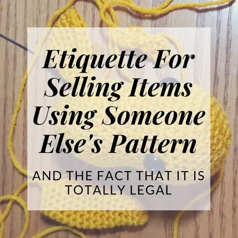 Selling Knitted Items, Using Someone, Selling Crafts, Simply Crochet, Etsy Tips, Craft Fair Displays, Crochet Shop, Crochet Business, Rule Of Thumb