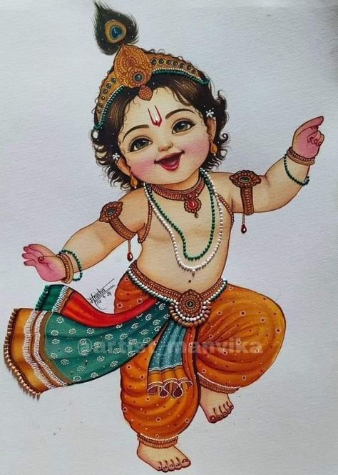 Balkrishna Fabric Colour Painting, Saree Painting Designs, Modern Art Canvas Painting, Krishna Drawing, Boho Art Drawings, Kerala Mural Painting, Pencil Sketch Images, Big Rangoli Designs, Canvas Drawing