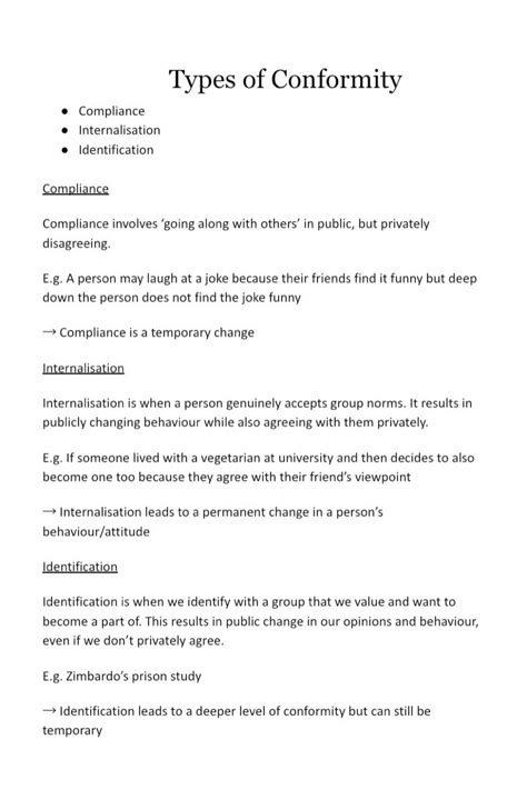 Revision Notes A Level Criminology, Gcse Psychology Notes, Psychology Revision A Level, General Psychology College Notes, Social Psychology Notes, Psychology Notes A Level, Social Influence Psychology, Psychology Notes College, A Level Notes