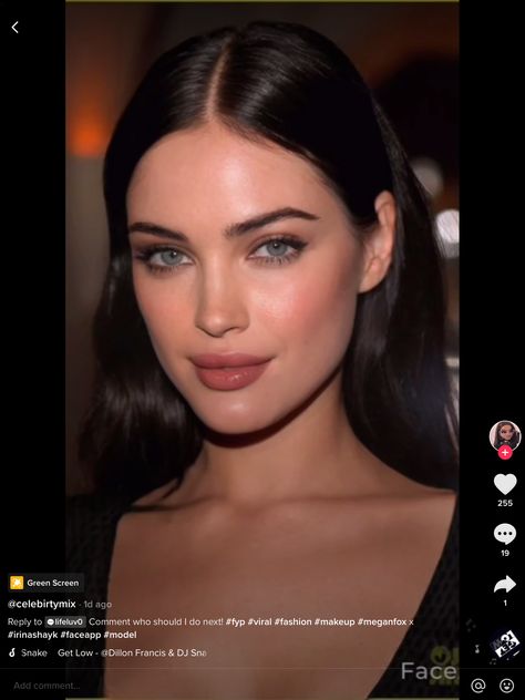 Black Hair Blue Eyes Makeup, Chiseled Face Women, Natural Makeup For Pale Skin Dark Hair, High Cheekbones Women, Pale Skin Dark Hair Makeup, High Cheekbones Aesthetic, Cheekbones Makeup, Thick Eyebrow Shapes, Dark Hair Makeup