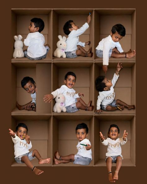 Baby photoshoot ideas Baby In Box Photoshoot, Baby Boy Birthday Photoshoot Ideas, Cardboard Photoshoot, Cardboard Box Photoshoot, Newborn Baby Boy Photoshoot, Box Photoshoot, Baby Photoshoot Ideas, Boy Photoshoot, Brain Storming