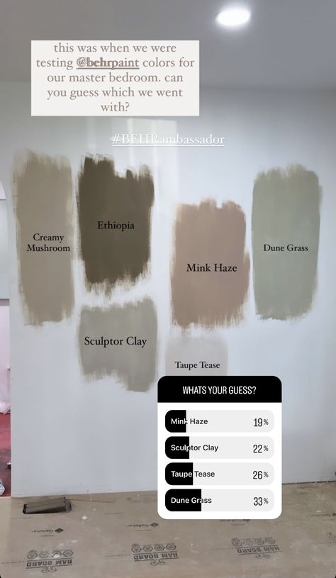 Mushroom Color Paint, Sand Paint Color, Interior Paint Colors For Living Room, Basement Painting, Mushroom Paint, Behr Paint Colors, Paint Color Inspiration, Interior House Colors, House Color Palettes