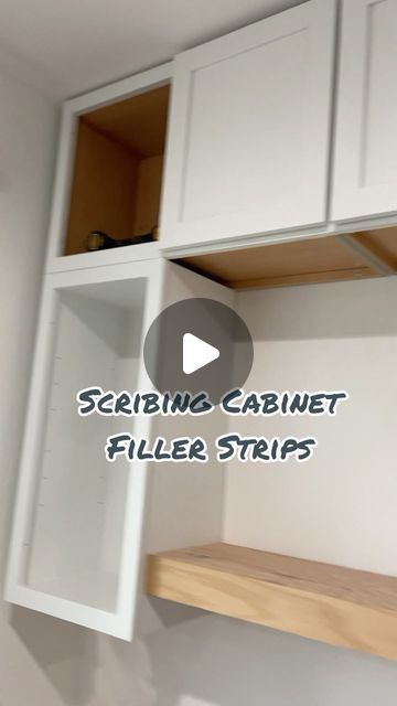 Cabinet Filler Ideas, Cabinet Filler Strip, Diy Kitchen Cabinet Doors, Lily Ann Cabinets, Cabinet Trim, Laundry Cabinets, Wardrobe Room, Cape House, House Decor Rustic