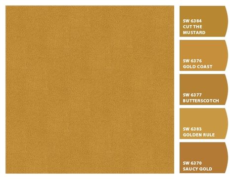 Butterscotch Sherwin Williams, Venetian Yellow Sherwin Williams, Dark Gold Paint Colors For Walls, Deep Yellow Paint Colors, Mustard Yellow Sherwin Williams, Golden Paint Colors Bedroom, Tumeric Paint Color Walls, Butternut Squash Paint Color, Sherwin Williams Mustard Yellow