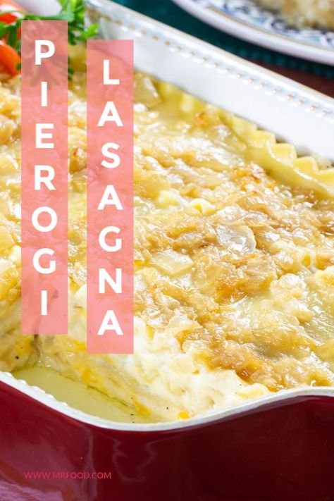 Perogies Lasagna Recipe, Perogies Lasagna, Perogie Casserole With Lasagna Noodles, Crockpot Pierogie Lasagna, Perigee Lasagna, Perogie Lasagna Recipes, Pierogi Casserole Perogie Lasagna, Pierogi Lasagna With Onions, Polish Casserole Recipe