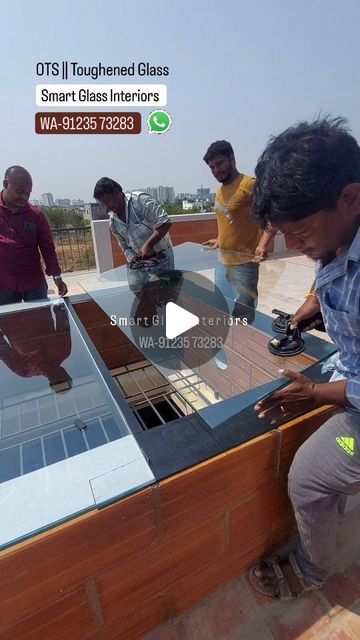 Sathish Kumar on Instagram: "OTS || Skylights || Glass Roof || Toughened Glass || WA- 91235 73283" Ots In House, Ots Design In House, Small Skylight, Flat Roof Skylights, Skylight Glass, Roof Balcony, Pyramid Roof, Roof Terrace Design, Roof Skylight