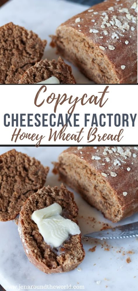 Copycat Cheesecake Factory, Honey Wheat Bread, The Cheesecake Factory, Honey Wheat, Cloud Bread, Free Cloud, Carb Free, Cheesecake Factory, Bread Machine Recipes