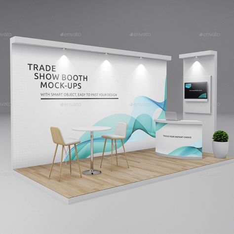 Trade Show Booth / Displays Mock-Ups Minimalist Exhibition Design, Tradeshow Backdrop Design, Tradeshow Booth Backdrop, Pop Up Booth, Booth Design Ideas, Trade Show Booth Ideas, Tradeshow Booth Design, Tradeshow Booth Display, Event Booth Design