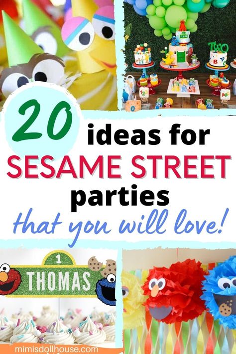 Sesame Street Birthday Party Favor Ideas, Sesame 2nd Birthday Party, 2nd Birthday Party Sesame Street, Sesame Street Party Favors Goody Bags, Sesame Street Birthday Party Boy, Sesame Street Diy Party Ideas, Sesame Street Elmo Birthday Party Ideas, Neutral Sesame Street Party, Sesame Street Party Decorations Diy