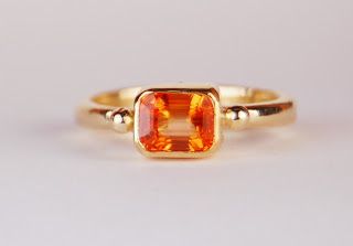 Orange Engagement Ring, Meaningful Stone, Orange Stone Ring, Orange Sapphire Ring, Orange Stone, Tsavorite Garnet, Cushion Ring, Garnet Pendant, Orange Sapphire