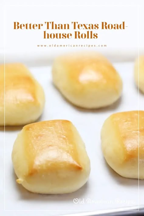 Better Than Texas Roadhouse Rolls - Old American Recipes Texas Rhodehouse Rolls, Small Batch Texas Roadhouse Rolls, Yeast Rolls Texas Roadhouse, Texas Road House Rolls, Road House Rolls, Texas Roadhouse Rolls Recipe, Roadhouse Rolls, Texas Roadhouse Rolls, Recipes Thanksgiving