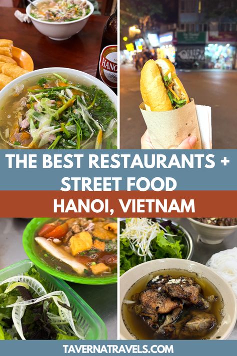 Visiting Hanoi, Vietnam? This Hanoi food guides covers all of the best bars and restaurants in Hanoi, including the best street food! | hanoi vietnam | hanoi street food | best restaurants in hanoi | hanoi food on a budget | vietnam street food. | where to eat in vietnam Hanoi Food Guide, Hanoi Street Food, Hanoi Food, Vietnam Restaurant, Vietnam Street Food, Food On A Budget, Vietnam Hanoi, Cheap Beer, Asia Trip