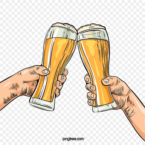 Cheers Illustration, Beer Doodle, Cheer Clipart, Beer Drawing, Beer Clipart, Beer Background, Beer Illustration, Beer Icon, Beer Graphic