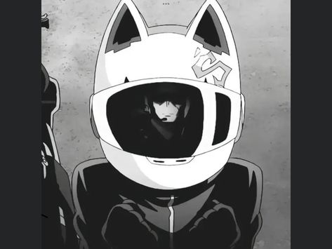 Celty Sturluson, Anime Motorcycle, Pretty Bike, Creative Profile Picture, Funny Phone Wallpaper, Gothic Anime, Anime Shadow, Anime Monochrome, Ethereal Art