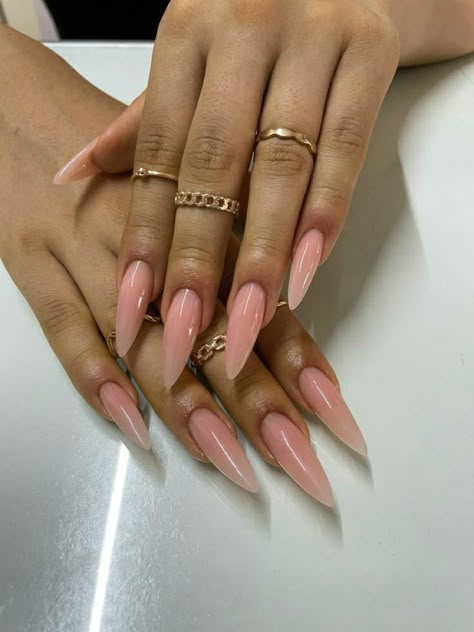 Nude Pink Stiletto Nails, Pink Stiletto Nails, Stilleto Nails Designs, Board Pictures, Classy Acrylic Nails, Almond Acrylic Nails, Natural Glam, Pink Acrylic Nails, Oval Nails