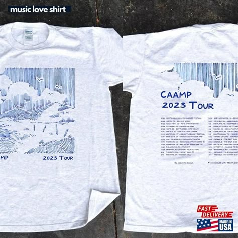 Caamp 2023 Tour Dates Shirt Band Hoodie Sweatshirt Check more at https://musicloveshirt.com/product/caamp-2023-tour-dates-shirt-band-hoodie-sweatshirt/ Band Tour Tshirt Design, Tour Dates Shirt, Band Tour Tshirt, Festival Merchandise Design, Tour Merch Design, Band Tshirt Design Ideas, Tour Shirt Design, Class Shirt Ideas, Wedding Merch