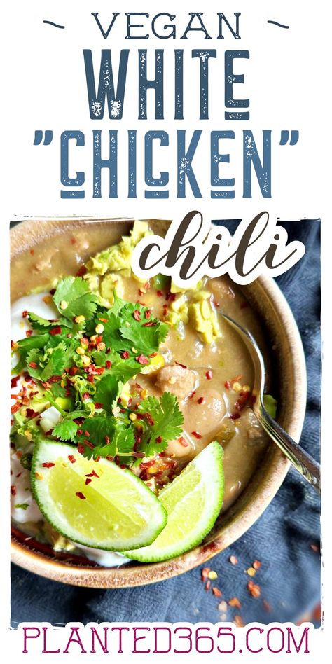 Green Chili Soup, Blue Zones Recipes, Yellow Vegetables, Green Chilis, White Bean Chicken Chili, Avocado Plant, White Chili, White Chili Chicken Recipe, Chicken Chunks