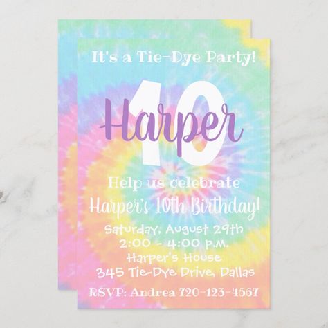 Tie Dye Birthday Party, Tie Dye Birthday, Tie Dye Background, Tie Dye Party, International Day Of Peace, 5th Birthday Party Ideas, 10th Birthday, 8th Birthday, Acrylic Art Print