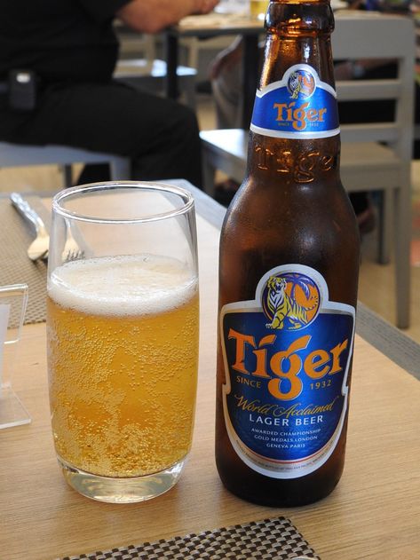 tiger beer Tiger Beer Drinks, Myanmar Beer, Kuala Lumpur Travel, Tiger Beer, Bin Bin, Bone Tattoo, Beer Photos, Beers Of The World, Beer Theme