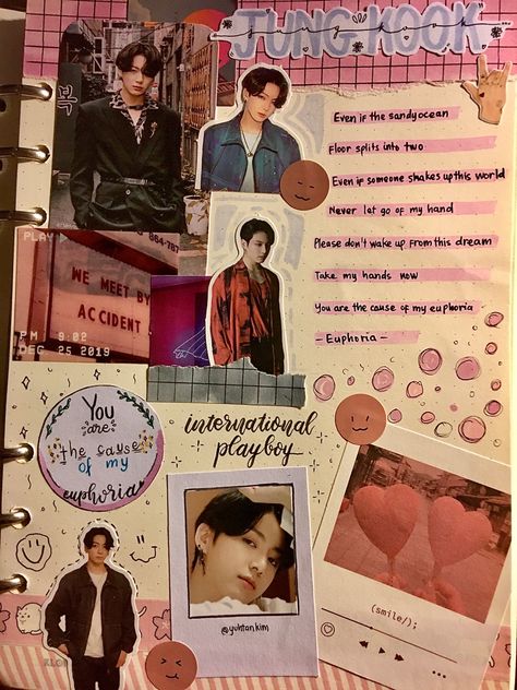 #bts #btsbulletjournal #jungkook #jeonjungkook #army Jungkook Journal Ideas, Jungkook Journal, Scrap Journal, Book Crafts Diy, Bullet Journal Ideas, Bullet Journals, Book Crafts, Journal Ideas, Crafts Diy