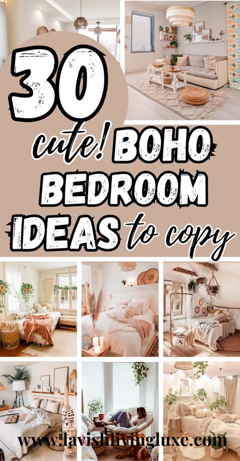 boho bedroom ideas Bohemian Bedroom Wall Color, Master Boho Bedroom Ideas, Womens Boho Bedroom, Boho Bedroom Set Up, Bedroom Inspo Boho Minimalist, Cozy Modern Boho Bedroom, Blush Pink Boho Bedroom Bohemian, Bedroom Decor Ideas For Women Boho, Boho Bedroom Design Ideas