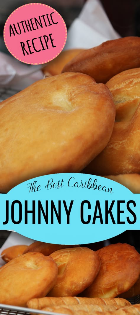 Jonny Cakes Recipes, Bake And Saltfish, Johnny Cakes Recipe, Johnny Cakes, Trinidadian Recipes, Trinidad Recipes, Trini Food, Johnny Cake, Jamaican Dishes