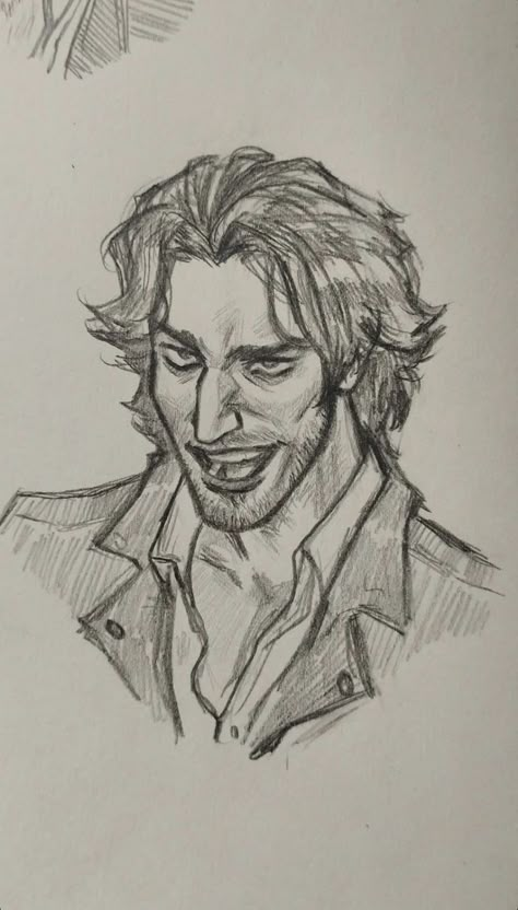 Man Smirking Drawing, Evil Guy Drawing, Facial Hair Character Design, Side Tilted Head Reference, Wiping Face With Shirt Reference, Marvel Comics Art Style, Facial Anatomy Art, Blonde Guy Character Design, Smirk Expression Drawing