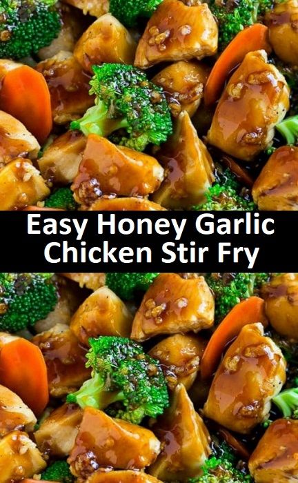 Easy Honey Garlic Chicken Stir Fry Stir Fry Chicken And Broccoli, Honey Garlic Chicken Stir Fry, Broccoli Healthy, Healthy Chicken Recipe, Easy Honey Garlic Chicken, Stir Fry Chicken, Garlic Chicken Stir Fry, Healthy Stir Fry, Chicken Recipes Boneless