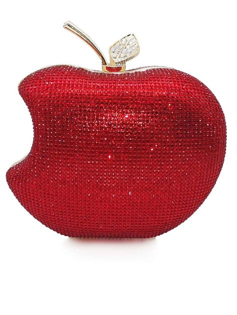 Red Evening Bag, Prom Purse, Prom Clutch, Red Clutch, Beg Tangan, Rhinestone Clutch, Party Purse, Novelty Bags, Ladies Clutch