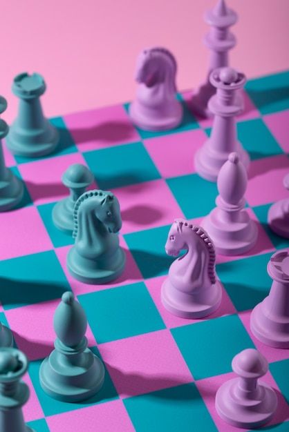 Colorful Chess Board, Colorful Chess Set, Giant Chess, Book Design Layout, World Photo, Game Board, Chess Pieces, Green And Pink, Chess Set