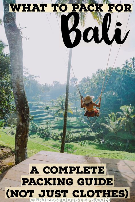 Beautiful Bali is one of the most visited places on the planet. Families, backpackers and couples all descend on this island looking for an exciting adventure. But the question many ask is, what should you pack for Bali? We aren't just talking about clothes, what about sustainable travel items, what kind of medicines might I need that may not be available, what technology should I bring to capture the memories of my vacation? Get this complete packing list for your Bali adventure. #bali #packing Bali Essentials, What To Pack For Bali, Bali Packing List, Female Packing List, Thailand Travel Tips, Bali Vacation, Bali Travel Guide, Backpacking Asia, Packing Guide