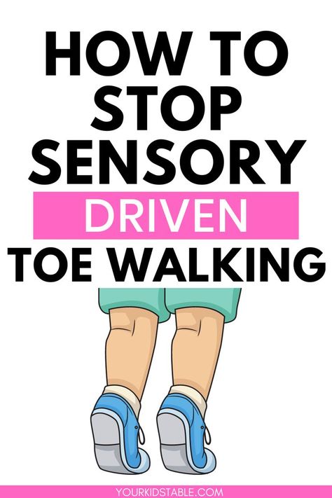 What causes sensory toe walking in children and how do you address it? Learn about toe walking sensory strategies, how it relates to sensory processing disorder, and when to be concerned.