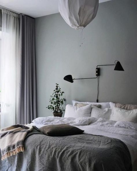 Hygge Was Heartwarming, But This Year Is All About Intentional Lagom Living | Verily Swedish Bedroom, Scandinavian Bedrooms, Swedish Interiors, Scandinavian Design Style, Bedroom Scandinavian, Scandinavian Design Bedroom, Bedroom Decor For Couples, Scandinavian Bedroom, Apartment Bedroom Decor