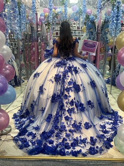 Quincenera Dresses White, Quinceanera Dresses Navy Blue, Blue Charro Quinceanera Dresses, Mariachi Quinceanera Dress, Baby Blue Quinceanera Dresses, Blue Quinceanera Ideas, Navy Blue Quinceanera Dresses, Charro Dress, Mori Lee Quinceanera Dresses