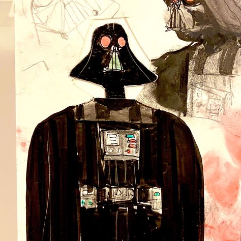 Star Wars Comics Art, Bd 1 Star Wars, Vader Art, Star Wars Fanart, Darth Vader And Son, Darth Vader Art, Star Wars Wall, Star Wars Illustration, Star Wars Painting