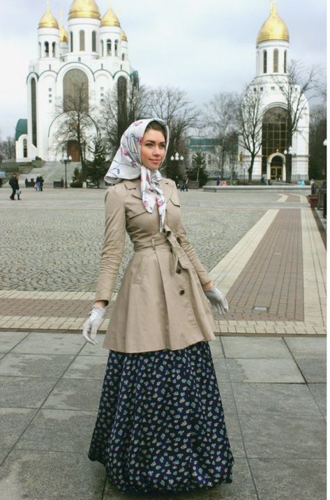 Katerina Dorokhova, Christian Outfits, Estilo Real, Church Outfits, Modest Fashion Outfits, Feminine Outfit, Fashion Tips For Women, Modest Outfits, Hijab Fashion