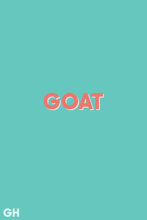 Goat Emoji, Slang Quotes, G.o.a.t Wallpaper, Trendy Words, American Slang, Greatest Of All Time, Brand Symbols, Design Circle, Physical Education Games