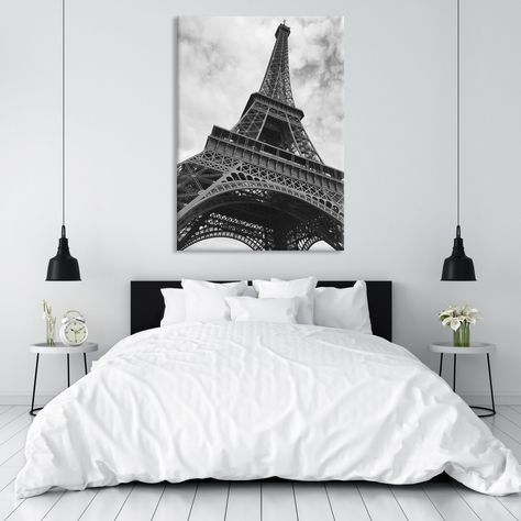 #etsy #shop #etsy #shop #eiffeltower #canvaswallart #eiffeltowerart #modencanvasart #handmade #homewalldecoration #livingroomdesignideas #explore #pariswallart #blackandwhiteart #walldesignideas #parisprint #wallartforbedroom Eiffel Tower Art, Large Framed Wall Art, Paris Wall Art, Artisan Design, Wall Spaces, City Skyline, Bedroom Wall Art, Framed Wall, Etsy Wall Art