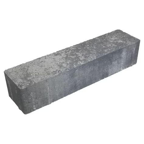 Pavestone 12-in L x 3-in W x 2-in H Rectangle Antique Pewter/Smooth Concrete Paver in the Pavers & Stepping Stones department at Lowes.com Paver Steps, Interlocking Pavers, Garden Pavers, Smooth Concrete, Concrete Pavers, Concrete Porch, Backyard Living, Dream Backyard, Patio Stones