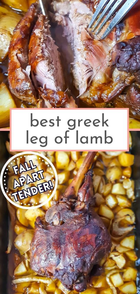 Make your Easter dinner unforgettable with a Greek leg of lamb that's as impressive as it is delicious. This slow-roasted masterpiece, infused with the vibrant flavors of citrus and nestled on a bed of perfectly roasted potatoes, is the epitome of tenderness and taste. Our step-by-step recipe guides you through marinating to roasting, ensuring a lamb dinner that's bone-in beautiful and bursting with flavor. Ready to roast your way to rave reviews? Slow Roast Leg Of Lamb Bone In, Greek Leg Of Lamb Recipes, Roasted Leg Of Lamb Bone In, Boneless Lamb Leg Roast Recipes, Roast Leg Of Lamb Bone In, Leg Of Lamb Recipes Bone In, Leg Of Lamb Recipes, Slow Roasted Leg Of Lamb, Lamb Recipes Oven