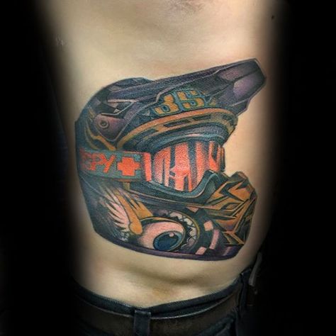 Rev up your fashion engines with the chivalrous firepower of a motocross Bike Helmet Tattoo, Mx Tattoo, Moto Tattoo, Dirt Bike Design, Motocross Tattoo, Dirt Bike Tattoo, Dirt Bike Helmet, Gear Tattoo, Hero Tattoo