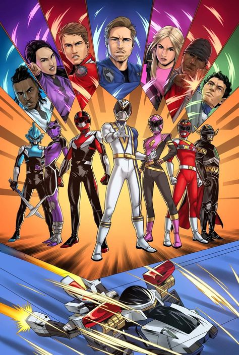 Street Fighter Power Rangers, Adam Park Power Rangers, Ali Project, Power Rangers Poster, Power Rangers Operation Overdrive, Ranger Armor, Green Power Ranger, Power Rangers Comic, Power Rangers Megazord