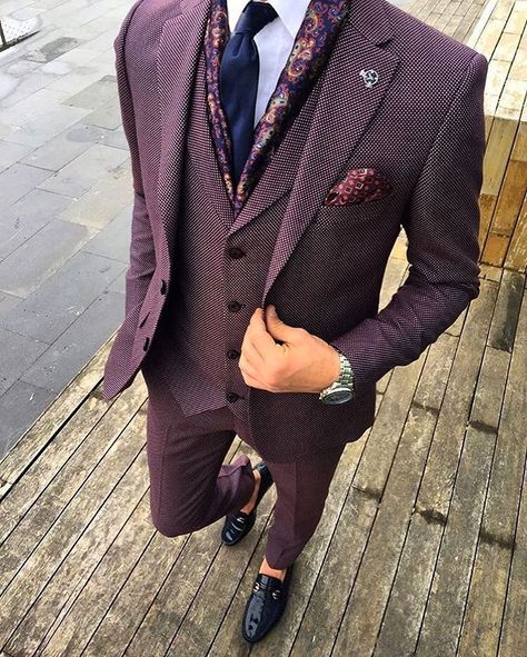 Plum Suit, Men Suit Fashion, Purple Suit, Purple Suits, Burgundy Suit, Suit For Men, Custom Suits, Long Island Wedding, Mens Formal Wear