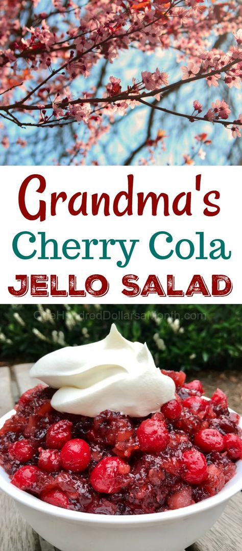 I grew up eating my grandmother’s jello salad creations at every holiday meal and they were awesome. In fact I’m fairly certain she had stock in Kraft Foods because I don’t remember ever sitting down to a meal without some sort of jello salad on the table. This recipe for cherry cola jello salad is … Loin Recipes, Icing Recipes, Recipes Pork, Marmalade Recipe, Cube Steak, Jello Salad, Cherry Cola, Vegetable Drinks, Kraft Recipes