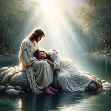 God Reaching Out His Hand, Jesus Hugging Woman Art, On Knees Praying, Jesus Holding Me, Jesus Holding Woman, Jesus Comforting Pictures, Jesus Hugging Me, Jesus Hugging Woman, Hugging Jesus